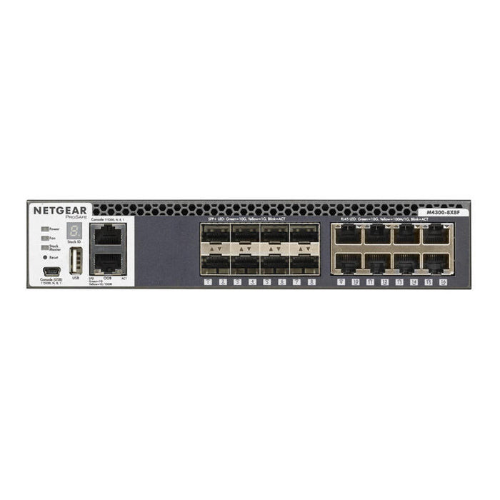 Netgear M4300-8x8f Gestionado L3 10g Ethernet (100/1000/10000) Negro 1u