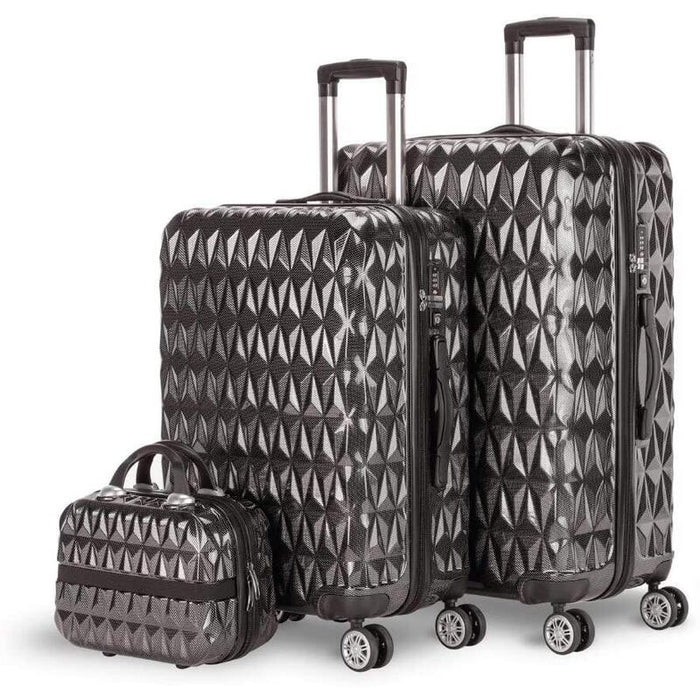 Newbasic Prisma Set De 2 Maletas De Viaje Rigidas Con Ruedas Multidireccionales + Neceser - Mango Telescopico - Cierre Tsa Integrado - Practico Interior