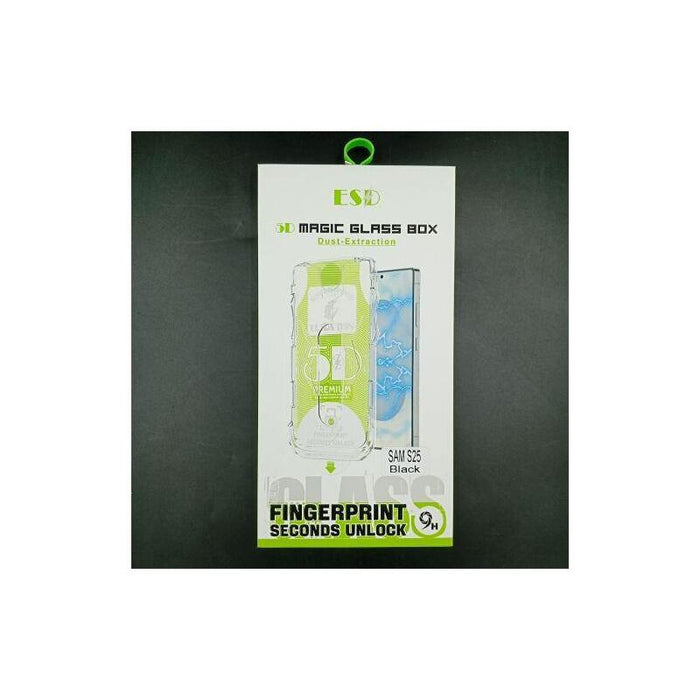 [Noname] Samsung S25 Screen Protector Tempered Glass 9h Fingerprintunlock With Installation Frame Transparent