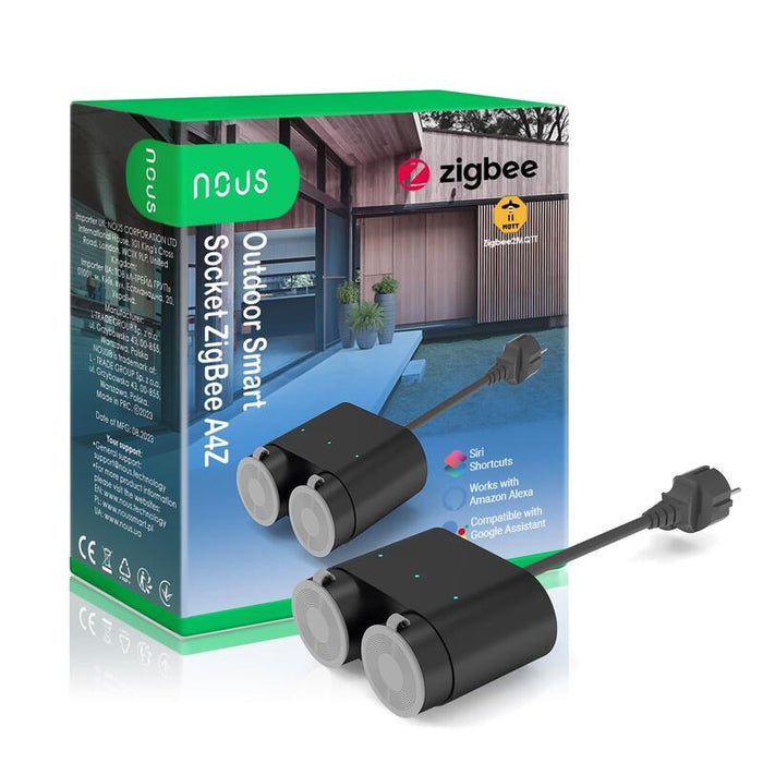 Nous A4z Smarter Mecker Outdoor Zig 3680w 2xmeckdose Ip44 Zigbee