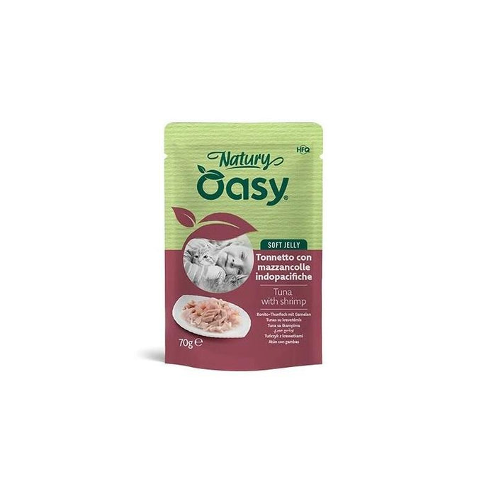 Oasy Natury Soft Jelly Tuna With Shrimp 70gr