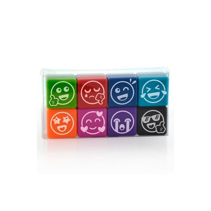 Office Box Sellos De Motivación Vives 2,5x2,5cm Colores Surtidos Pack 8 Ud
