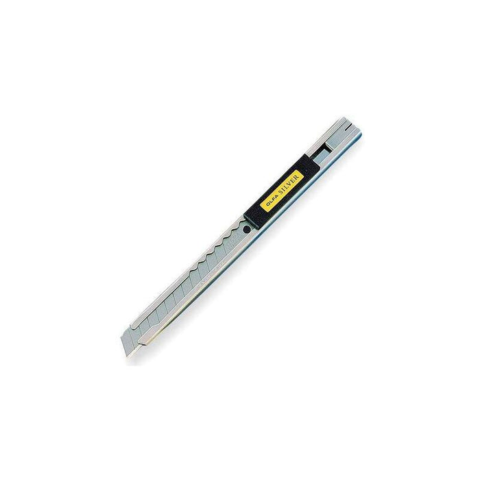 Olfa Cutter Silver  / Cuchilla Fracturable De 9 Mm / Sistema Avance Cuchilla Automatico