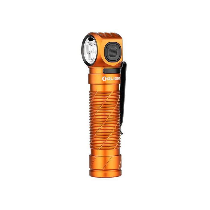 Olight Linterna Perun 3 De 3.000 Lúmenes, 5 Modos, Led Blanco Y Rojo, Cinta Elástica De Cabeza (Naranja)