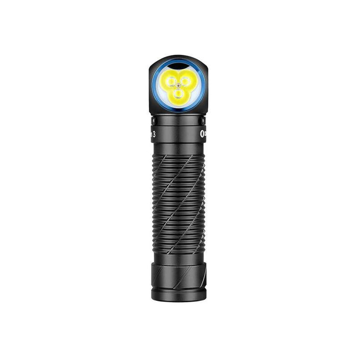 Olight Linterna Perun 3 De 3.000 Lúmenes, 5 Modos, Led Blanco Y Rojo, Cinta Elástica De Cabeza (Negro)