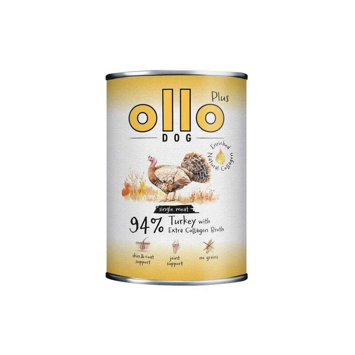 Ollo Plus Colágeno Pavo 400g Lata Para Perro