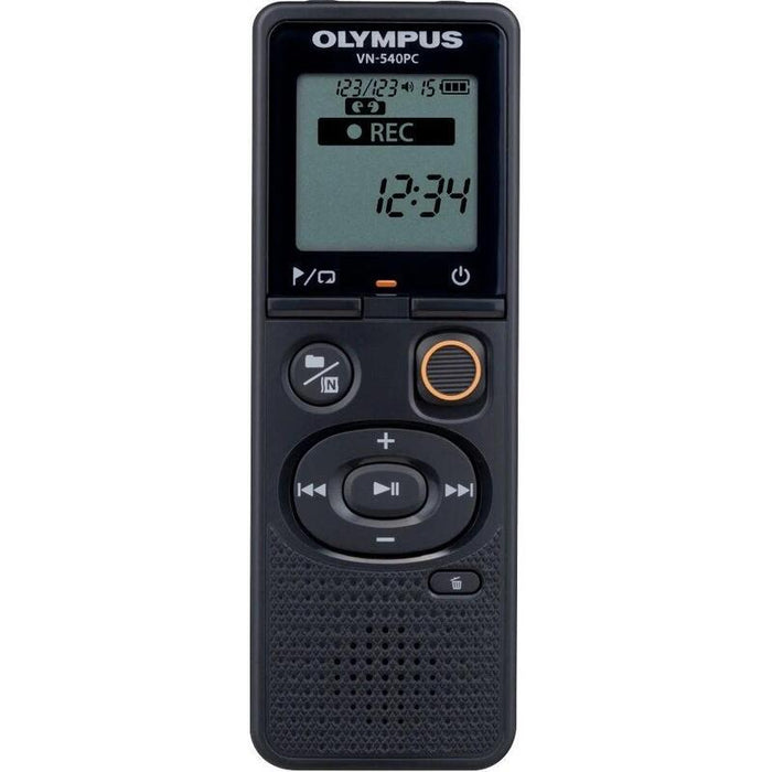 Olympus  Vn-540pc Digital Voice Recorder Negro (4gb) With Alkaline Battery, Microusb Cable (Om Branded)