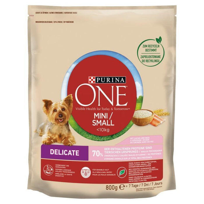 One Mini Delicate Con Salmón Y Arroz 800g