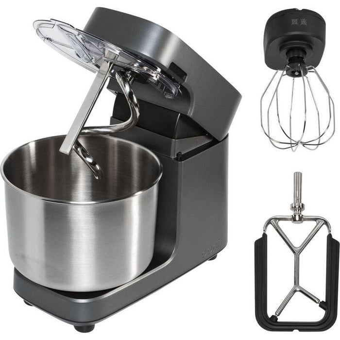 Ooni Halo Pro Spiral-Knetmaschine & Robot De Cocina, Gris Carbón