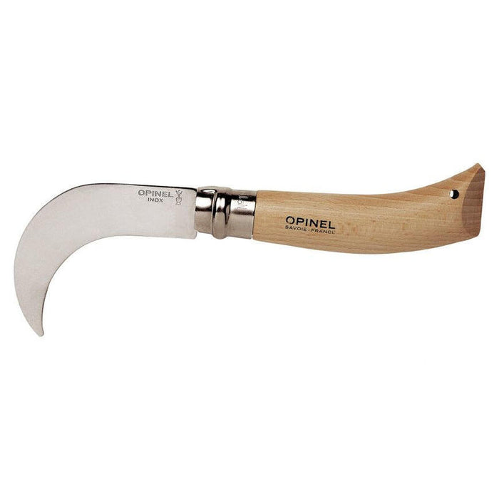 Opinel Navaja Nº10, Hoja De 10 Cm De Acero Inoxidable, En Caja Individual, Podón Para Injertos Curvado Y Biselado 2 Lados