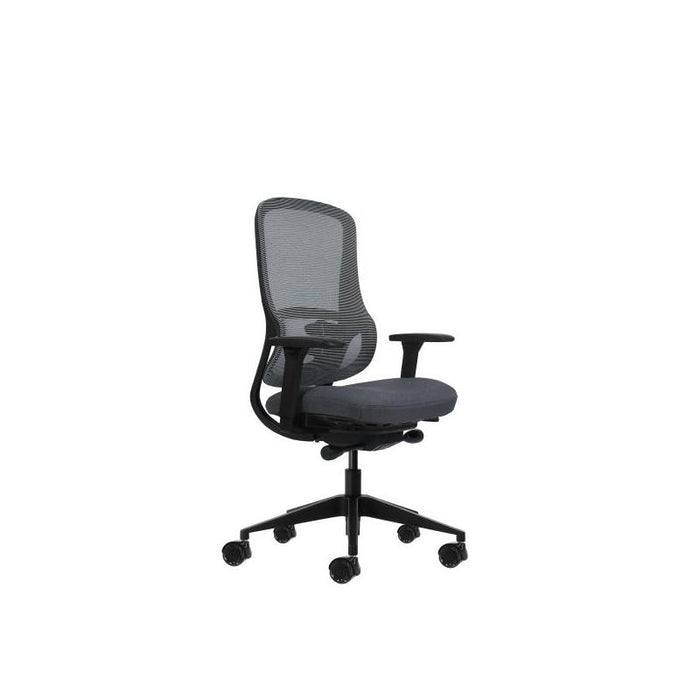 Oqonos Cherg 020 Silla De Oficina Ergonomica Con Mecanismo Autobalanceado, Reposabrazos 4d, Asiento Deslizable Y Ruedas