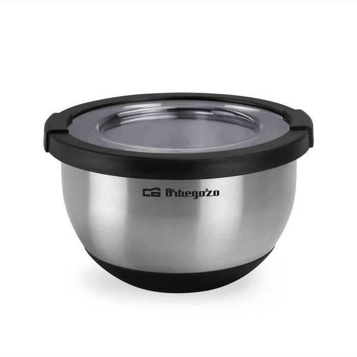 Orbegozo Bol De Acero Inoxidable Boa 1500 - Serie Boa - Duradero Y Seguro - Capacidad 1.5l - Base Antideslizante -
