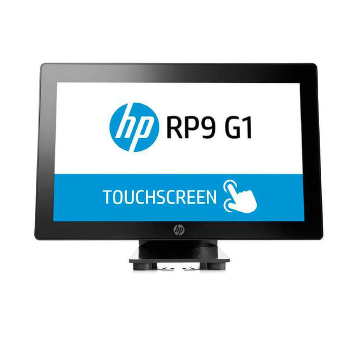 Ordenador Reacondicionado Tpv Hp Rp9 G1 15.6 " Tactil Intel Celeron G3900 4gb 128gb Ssd Win 10 Pro Cable De Corriente Incluido