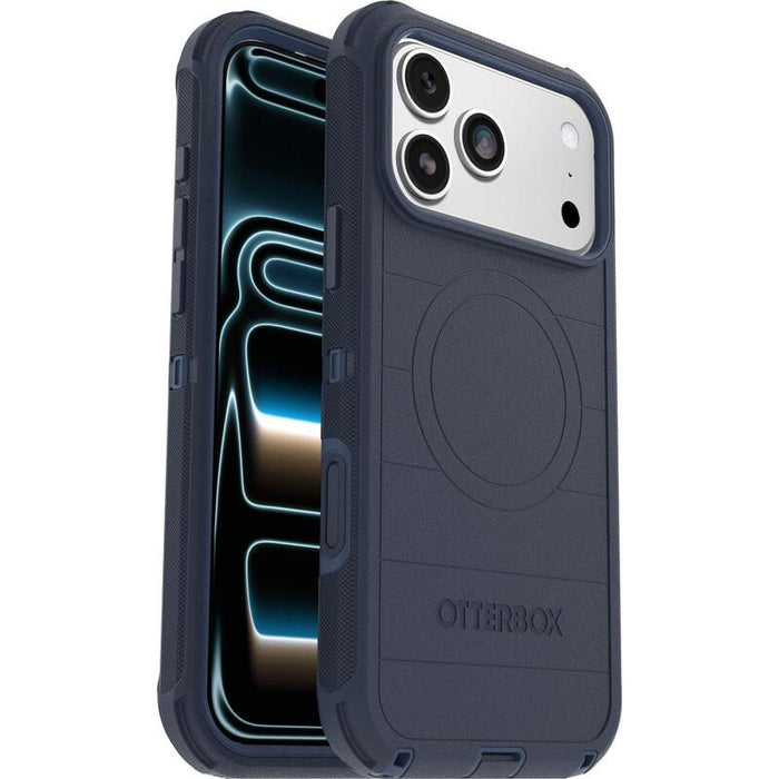 Otterbox Defender Series Pro Carcasa Trasera Para Teléfono Móvil Resistente Compatibilidad Con Magsafe Policarbonato Elastómero Termoplástico (Tpe) Silicona Espuma Viscoelástica Sentimiento Azul Para Apple Iphone 17 Pro Max