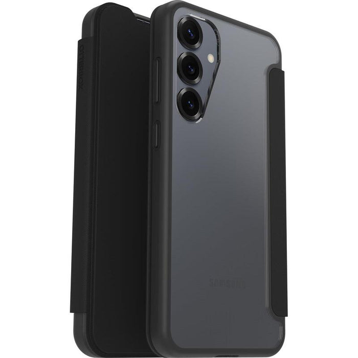 Otterbox React Series Funda Con Tapa Para Teléfono Móvil Cristal Negro (Transparente/Negro) Para Samsung Galaxy S25+