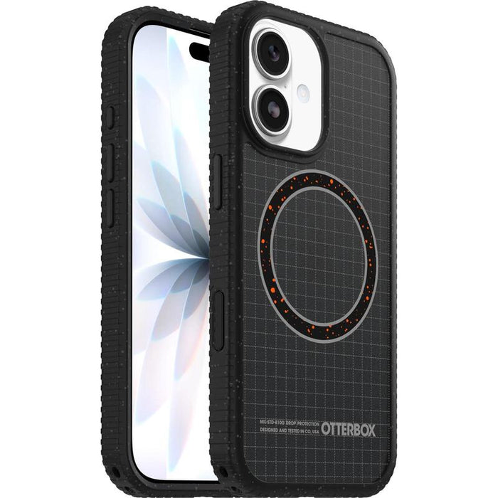 Otterbox Sole Series Carcasa Trasera Para Teléfono Móvil Compatibilidad Con Magsafe Policarbonato Tejido De Nylon Elastómero Termoplástico (Tpe) Imán Midnight Circuit (Black) Para Apple Iphone 17