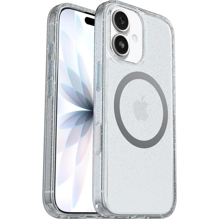 Otterbox Symmetry Series Clear Carcasa Trasera Para Teléfono Móvil Compatibilidad Con Magsafe Capa De Policarbonato Elastómero Termoplástico (Tpe) Imán Polvo Estelar 4.0 (Transparente) Para Apple Iphone 17