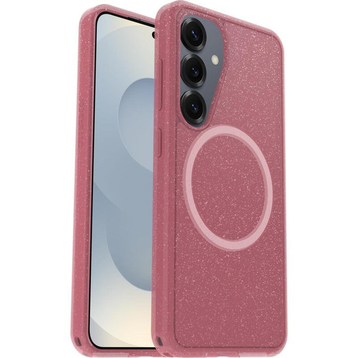 Otterbox Symmetry Series Clear Carcasa Trasera Para Teléfono Móvil Con Imanes Capa De Policarbonato Elastómero Termoplástico (Tpe) Foxberry (Rosa) Para Samsung Galaxy S25