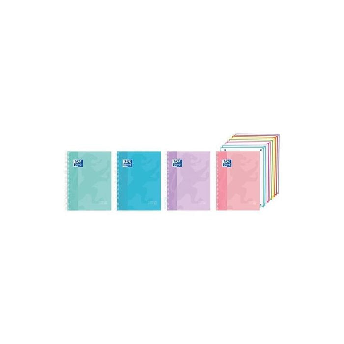 Oxford Cuaderno Europeanbook 10 Xl Touch A4+ 200h 5x5 Write&Erase Tapa Extradura C/Surtidos Pastel