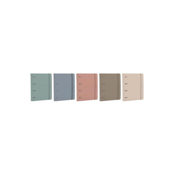 Oxford Europeanbinder Forest Anillas 4x35ø A4+ C/Recambio 5x5 Polyfoam 50% Reciclado C/Surtidos