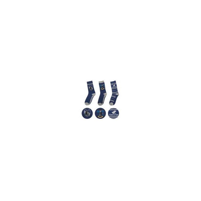 Pack 3 Calcetines Ravenclaw Harry Potter
