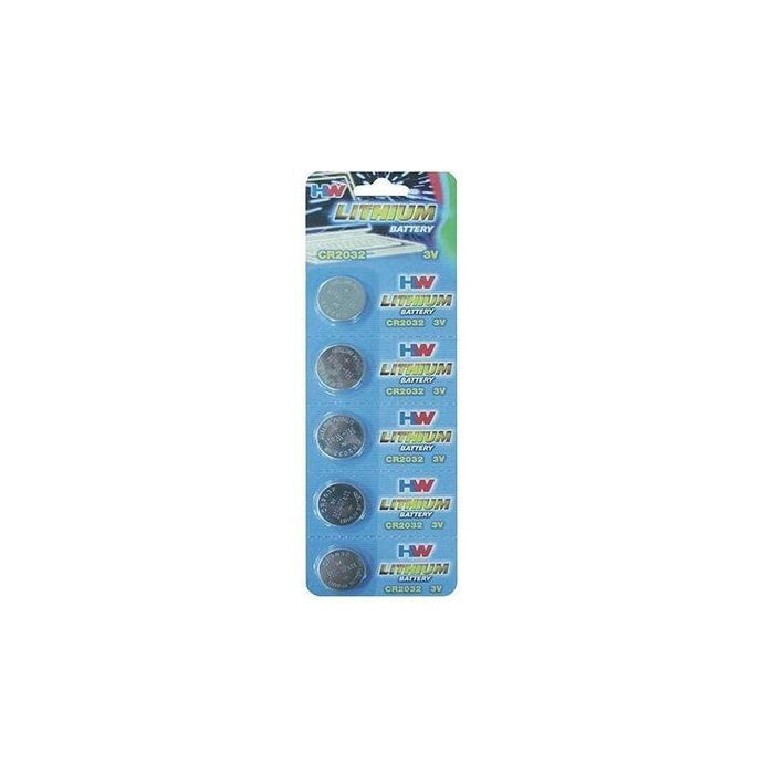 Pack 5 Pilas De Boton Litio Cr-2032 Hw  (3v 220ma)