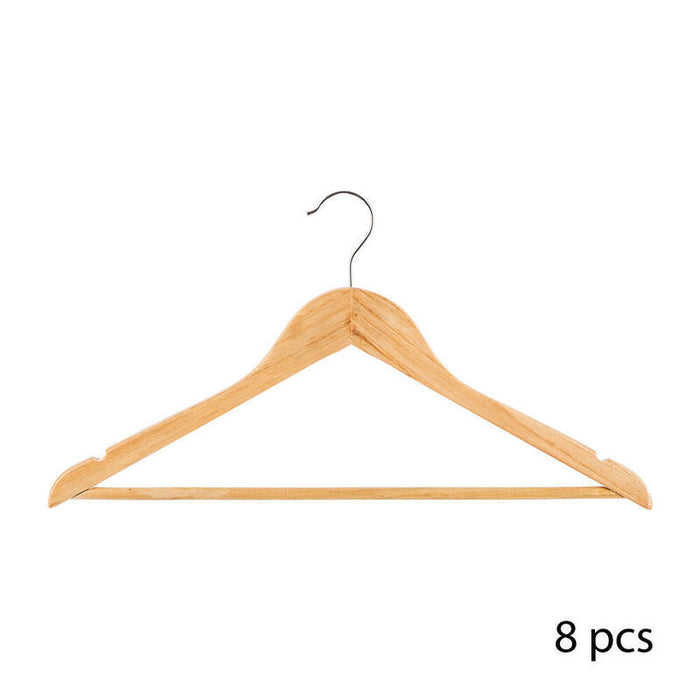 Pack 8 Perchas De Madera 45x23,5cm