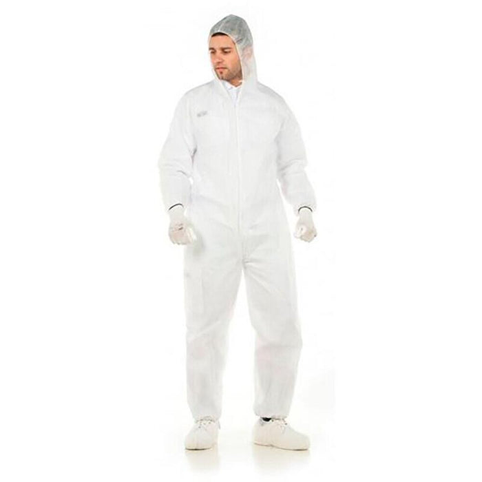 Pack De 10 Unidades - Buzo Desechable Blanco, Fabricado En Polipropileno, Talla Xl