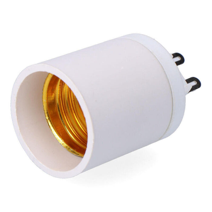 Pack De 10 Unidades - Convertidor De G9 A E27, 2 A 230 V, Blanco, Ø33 X 57mm (Retractilado)