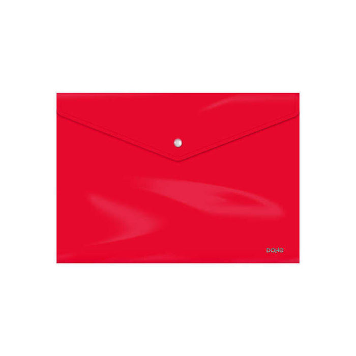 Pack De 10 Unidades Dohe Carpeta Apaisada Con Cierre De Broche - 200mm - Polipropileno Opaco Cristal De 200 Micras -