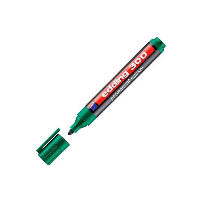 Pack De 10 Unidades Edding Marcador Permanente 300 Verde