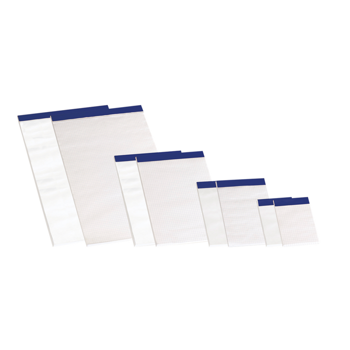 Pack De 10 Unidades Enri A6 Sin Tapa Bloc De Notas Grapado - Tamaño Compacto - 80 Hojas Lisas - Ideal Para Llevar A