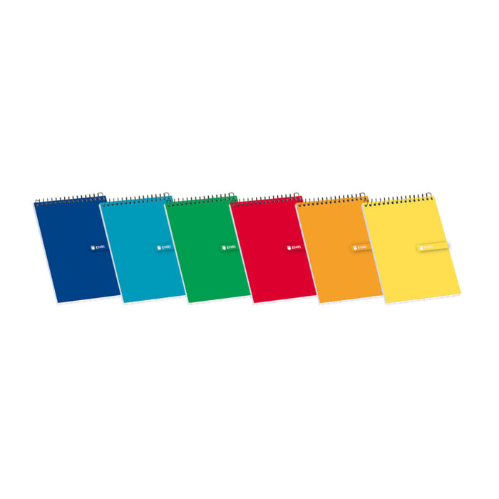 Pack De 10 Unidades Enri Bloc De Notas Espiral Tapa Blanda 16º 4x4 - Hojas Cuadriculadas - Tamaño Compacto - Ideal Para