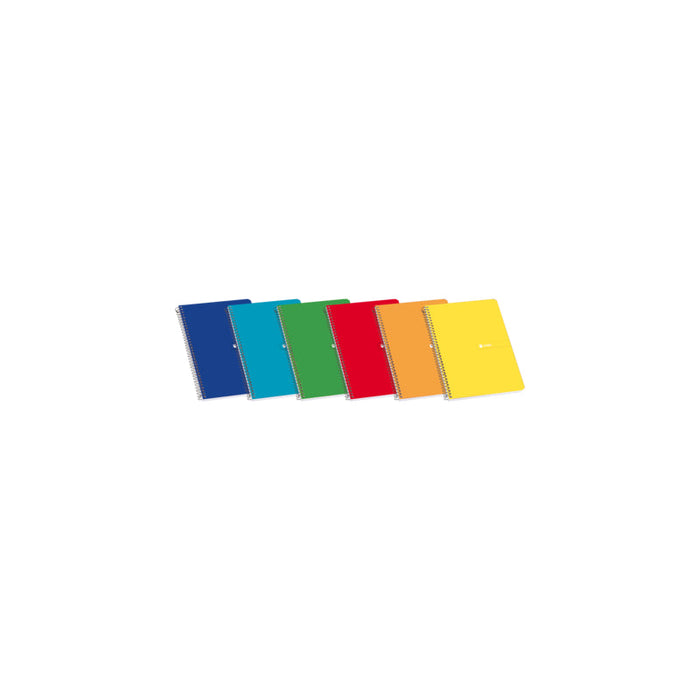 Pack De 10 Unidades Enri Cuaderno Espiral Tapa Blanda 12º 4x4 80 Hojas - Diseño Practico Y Funcional - Tamaño Ideal