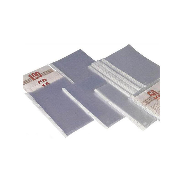 Pack De 10 Unidades Grafoplas Fundas Multitaladro 11 Pp Galga Estándar A4 Transparente Bolsa -10u-