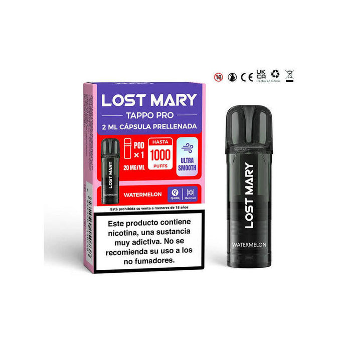 Pack De 10 Unidades Lost Mary Tappo Pro 2mlx1 2% Watermelon