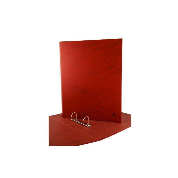 Pack De 10 Unidades Mariola Carpeta Archivador De 2 Anillas Carton Forrado Papel Plastificado Cuero - Tamaño Folio