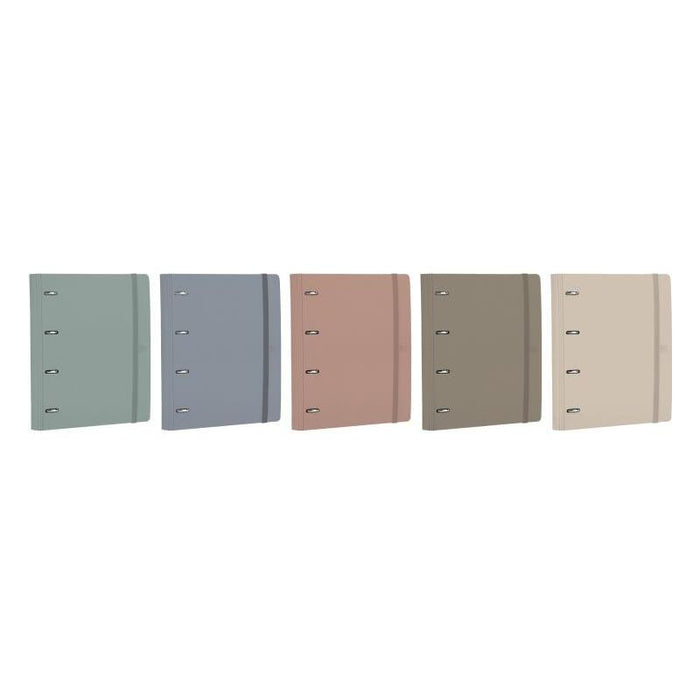 Pack De 10 Unidades Oxford Europeanbinder Forest Carpeta De Anillas - Formato A4+ - Cierre Con Goma - Incluye Recambio