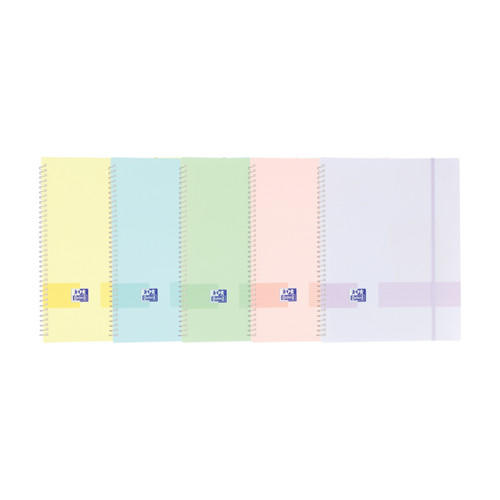 Pack De 10 Unidades Oxford Live & Go A4 Carpeta De Fundas - Tapa De Plastico Opaco - Espiral 20 Fundas - Colores