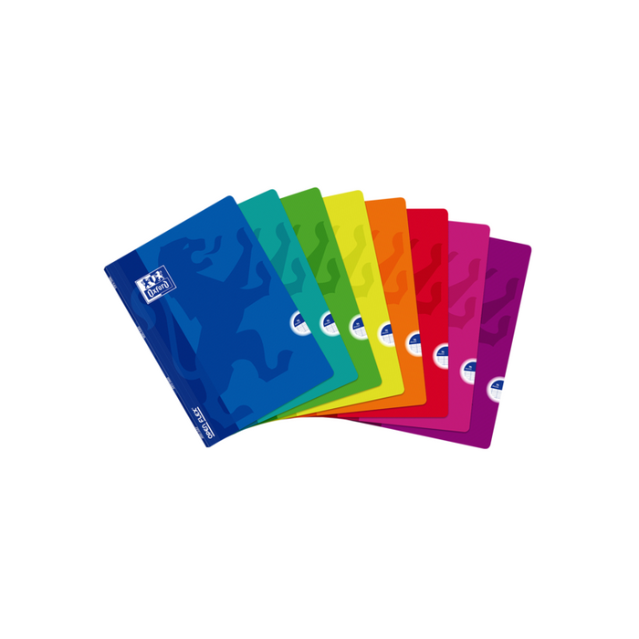 Pack De 10 Unidades Oxford School Classic Openflex A4 Libreta Grapada - Tapa De Plastico Resistente - 1 Linea Con