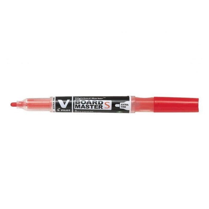 Pack De 10 Unidades Pilot V-Board Master S Begreen Rotulador Para Pizarra Blanca - Punta Redonda 3.5mm - Trazo 1.3mm - 80% Plastico Reciclado - Recargable - Color Rojo