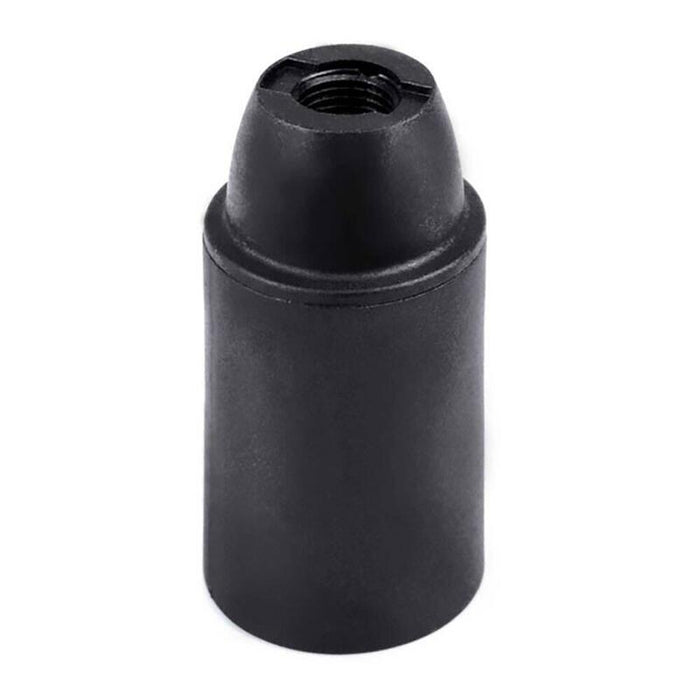 Pack De 10 Unidades - Portalámparas Termoplástico Liso E14, Ø27 X 53 Mm, Negro