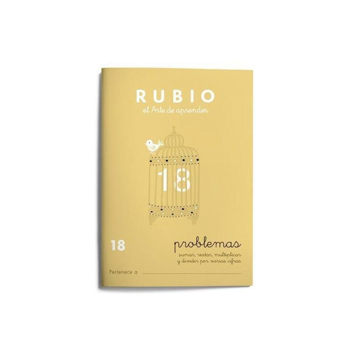 Pack De 10 Unidades Rubio Cuaderno De Problemas Nº 18