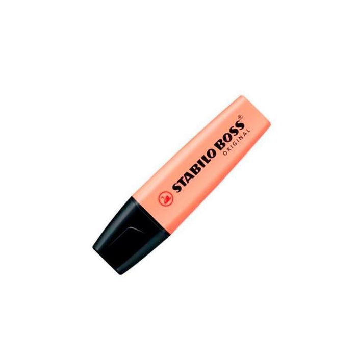 Pack De 10 Unidades Stabilo Boss Marcador Fluorescente Naranja Pálido