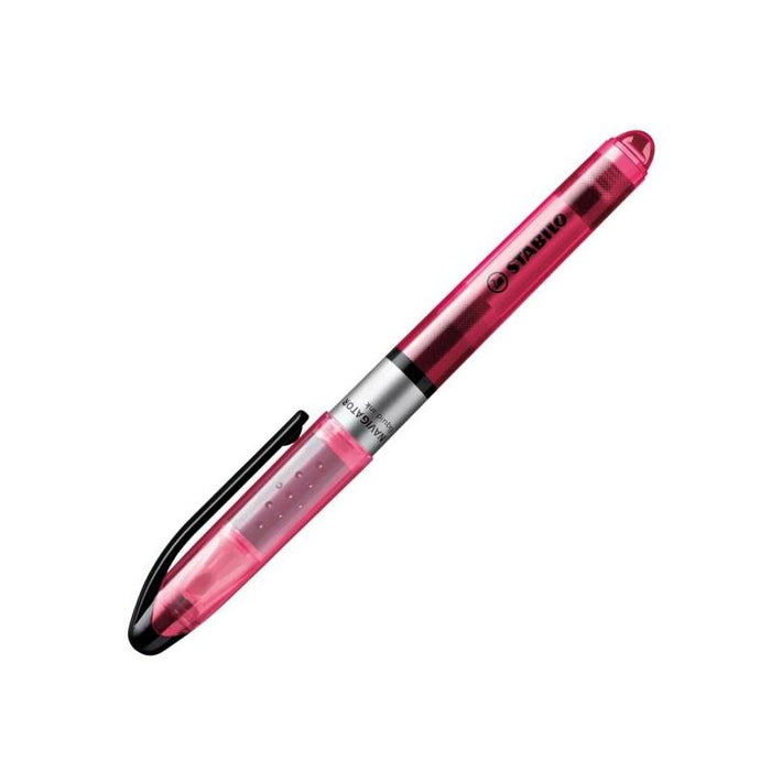 Pack De 10 Unidades Stabilo Navigator Marcador Fluorescente - Zona De Agarre - Diseño Delgado - Practico Clip Para