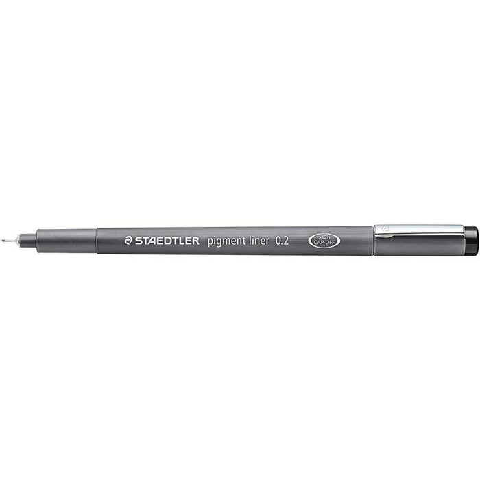 Pack De 10 Unidades Staedtler Pigment Liner 308 Rotulador Calibrado - Trazo 0.2mm - Secado Rapido - Negro