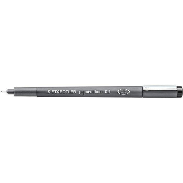 Pack De 10 Unidades Staedtler Pigment Liner 308 Rotulador Calibrado - Trazo 0.3mm - Secado Rapido - Negro