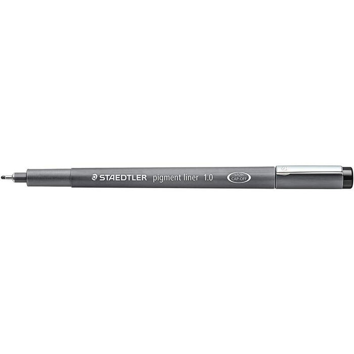 Pack De 10 Unidades Staedtler Pigment Liner 308 Rotulador Calibrado - Trazo 1mm - Secado Rapido - Color Negro