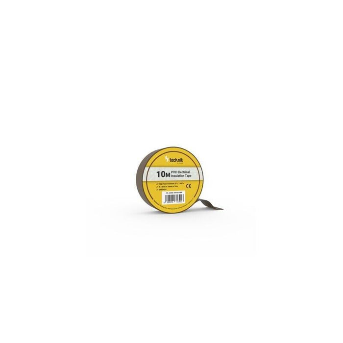 Pack De 10 Unidades Technik Cinta Aislante Pvc 0.13x18mm 10 Metros Marron 10 Uds