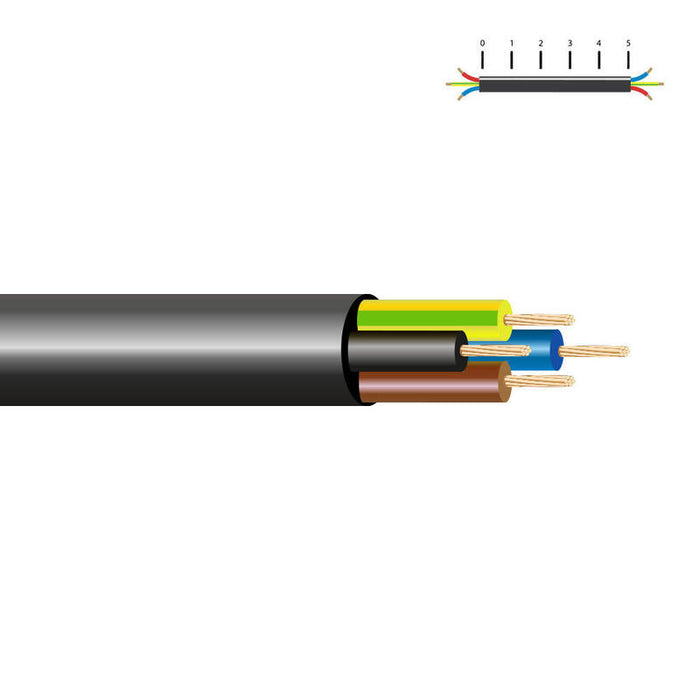 Pack De 100 Metros - Manguera Acrilica 4x1mm Negra Euro/Mts